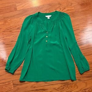 Lilly Pulitzer Elsa Vibrant Green Blouse